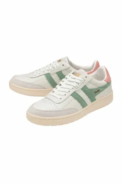 Trainers*Gola Falcon' Leather Lace-Up Trainers White