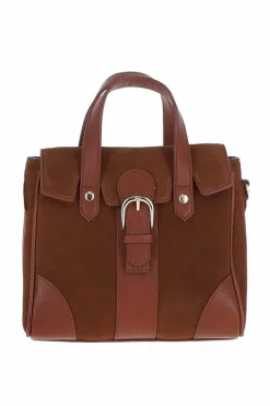 Cross-Body Bags*Ashwood Leather Fascino Fiorentino' Soft Suede Leather Small Shoulder Crossbody Bag Tan