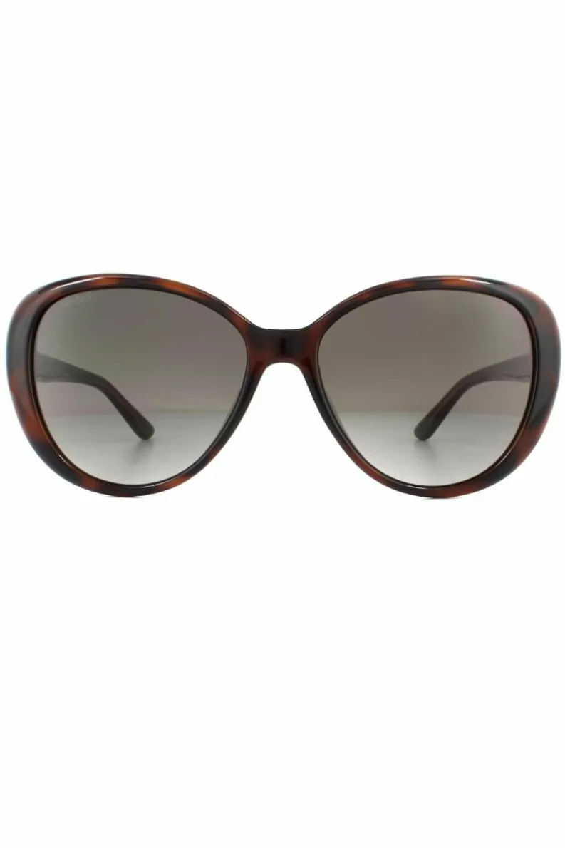 Sunglasses*Jimmy Choo Fashion Dark Havana Gradient Sunglasses Brown