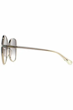 Sunglasses*Chloe Fashion Grey to Brown Crystal Fade and Grey Gradient CH0030S Franky Gold
