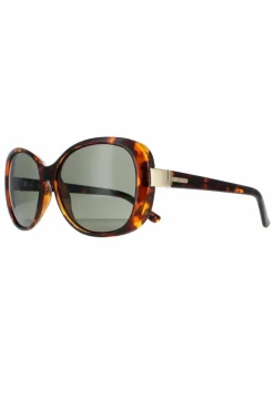 Sunglasses*Ted Baker Fashion Havana Light Green TB1343 Nola Brown