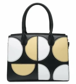 Shoulder Bags|Handbags*Kitise Fashion Polka Dots Tote Bag with Detchable Strap Black