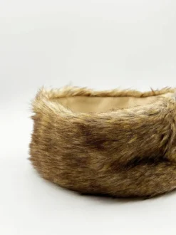 Hair Accessories*SVNX Faux Fur Headband in Brown