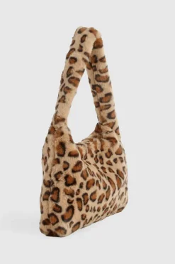 Shoulder Bags|Handbags*boohoo Faux Fur Shoulder Bag leopard