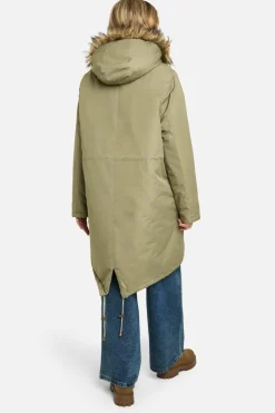 Up To 80% Off Winter Warmers|Parkas*boohoo Faux Fur Trim Parka khaki
