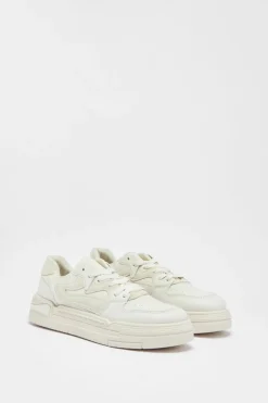 Trainers*NastyGal Faux Leather Chunky Trainers white