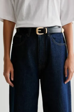 Belts*NastyGal Faux Leather Metal Trim Belt black