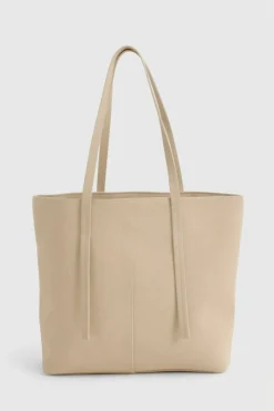 Shoulder Bags|Handbags*boohoo Faux Leather Strap Detail Tote Bag taupe