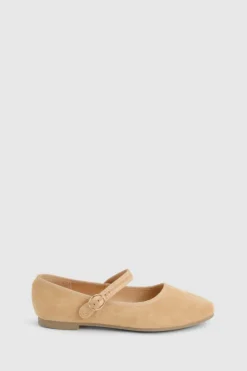 Ballet Flats|Flats*boohoo Faux Suede Ballet Flat camel
