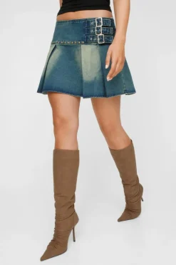 Cowboy Boots*NastyGal Faux Suede Rouch Pointed Toe Knee High Boots brown