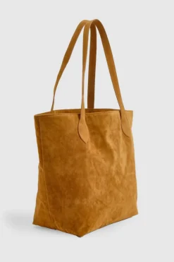 Shoulder Bags|Handbags*boohoo Faux Suede Shopper Tote Bag tan