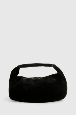 Shoulder Bags|Handbags*boohoo Faux Suede Slouchy Shoulder Bag black