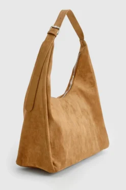 Shoulder Bags|Handbags*boohoo Faux Suede Slouchy Shoulder Bag tan