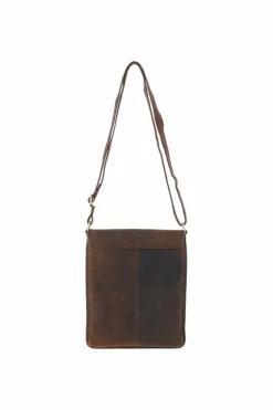 Cross-Body Bags*Ashwood Leather Flap Over Leather Cross Body Bag Brown