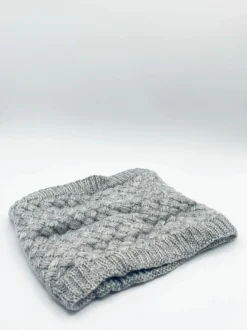 Hats & Gloves|Hats & Gloves*SVNX Fleece Lined Textured Neck Warmer Grey
