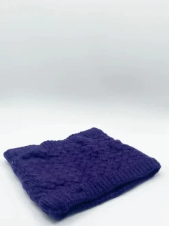 Hats & Gloves|Hats & Gloves*SVNX Fleece Lined Textured Neck Warmer in Blue