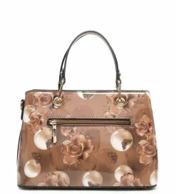Shoulder Bags|Handbags*Kitise Flo Crystal Floral Patent Leather Tote Shoulder Bag Blue