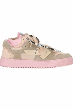 Trainers*Off-White Floating Arrow Low-Top Leather Sneakers Pink