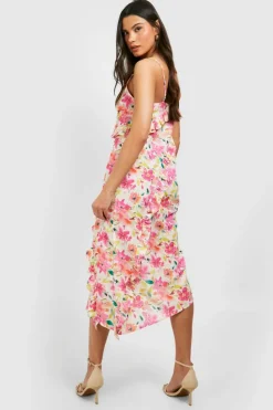 Cami Dresses*boohoo Frill Maxi Dress floral