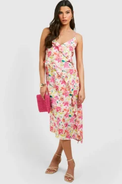 Cami Dresses*boohoo Frill Maxi Dress floral