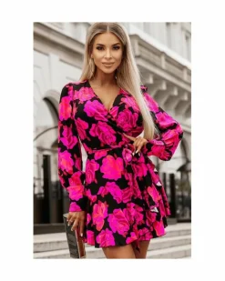 Wrap Dresses*Azura Exchange Floral Wrap Dress Rose