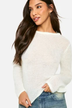 Jumpers|Jumpers & Cardigans*boohoo Fluffy Knit Jumper cream