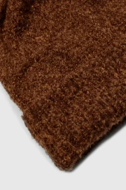 Earmuffs*boohoo Fluffy Knitted Beanie chocolate