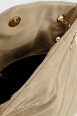 Cross-Body Bags|Handbags*boohoo Fold Over Chain Handle Cross Body Bag taupe