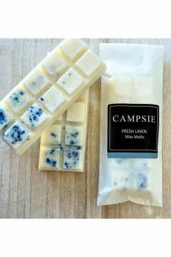 Candles & Diffusers|Candles*CAMPSIE Candles Fresh Linen Wax Melt Duo White
