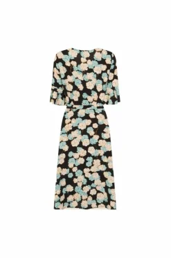 Wrap Dresses*Girls On Film Frill Detail Wrap Dress Black