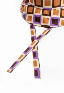 Hats & Gloves|Hats & Gloves*My Accessories London Geometric Print Bucket Hat with Ties Multi