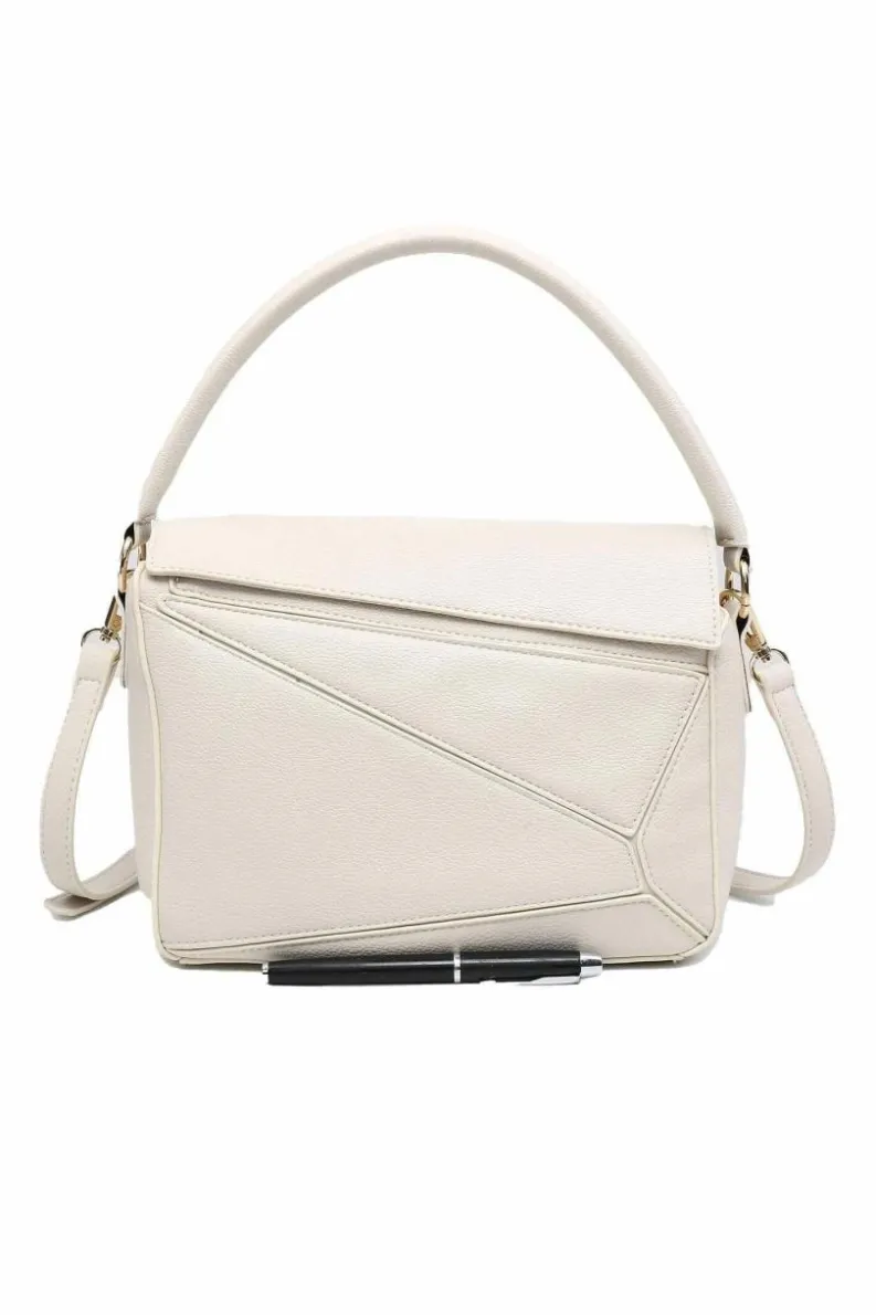 Shoulder Bags|Handbags*Kitise Geometric Style Roomy Small Shoulder Handbag Crossbody Bag Beige