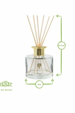 Candles & Diffusers|Candles*Nicola Spring Glass Reed Diffuser - 200ml - Lemongrass Cream