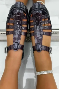 Sandals*Love Lemonade Glitter Jelly Shoes Purple