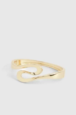 Bracelets*boohoo Abstract Bangle gold