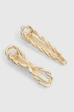 Hair Accessories*boohoo Barrette Hair Clips gold