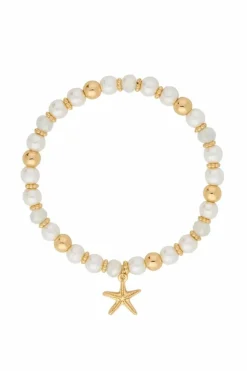 Bracelets*Lipsy Beaded Charm Coastal Bracelet - Gift Boxed Gold