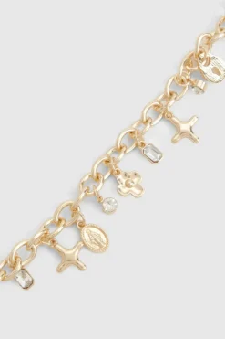 Bracelets*boohoo Chunky Charm Bracelet gold