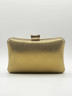 Handbags|Clutch Bags*SVNX Diamante Clutch With Round Handle Gold