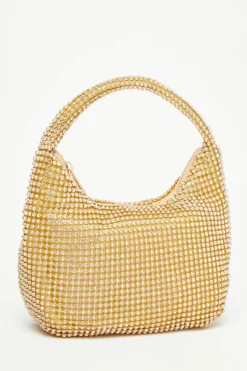 Handbags|Clutch Bags*Quiz Embellished Mini Bag Gold