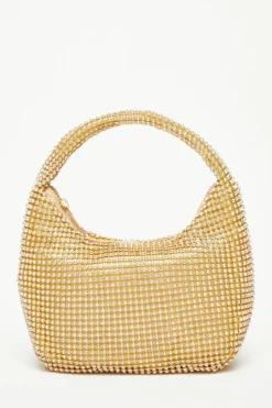 Handbags|Clutch Bags*Quiz Embellished Mini Bag Gold