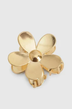 Hair Accessories*boohoo Flower Claw Clip gold