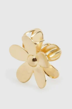 Hair Accessories*boohoo Flower Claw Clip gold