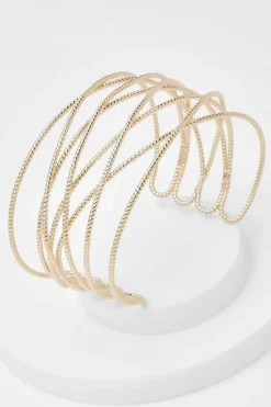 Bracelets*boohoo Hollow Bracelet Cuff gold