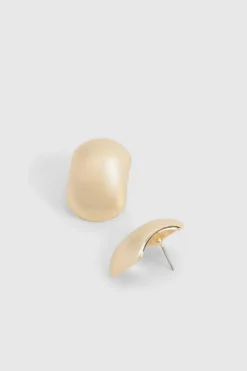 Earrings*boohoo Oversized Bubble Stud Earrings gold