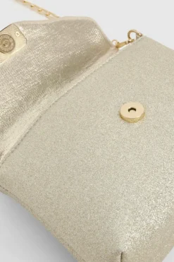 Cross-Body Bags|Handbags*boohoo Quilted Cross Body Glitter Bag gold
