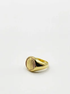 Rings*SVNX Round Signet Ring Gold