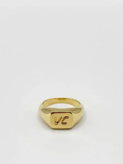 Rings*SVNX VC Engraved Signet Ring Gold