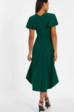 Midi Dresses*Quiz Buckle Detail Midi Dress Green