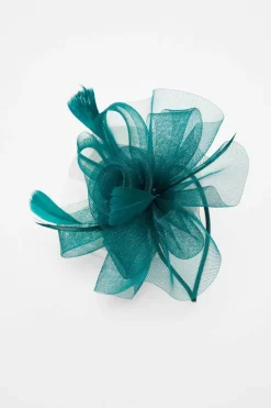 Hair Accessories*Quiz Flower Diamante Headband Fascinator Green